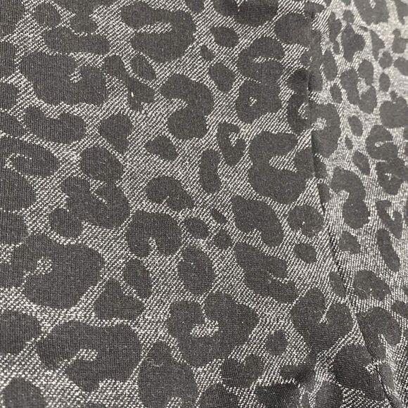 Loft Leopard Print Black & Grey Ponte Leggings Size Small - Picture 5 of 6